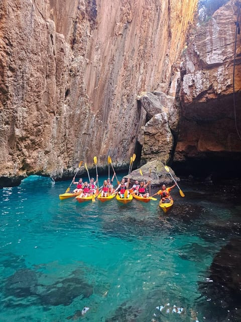 Moraira: Kayak trip from Moraira - Paddling toward Cap Blanc and Punta Estrella