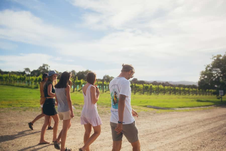 Mornington Peninsula: SUP, Hike, & Hot Springs Trip w/ Lunch - Walking through the national park toward the coast