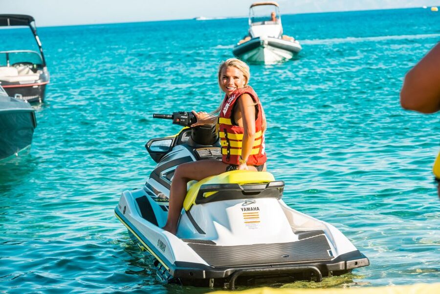 Mykonos: Super Paradise Beach Jet Ski, Canoe, & SUP Rental - Jet ski rides for speed and shared fun