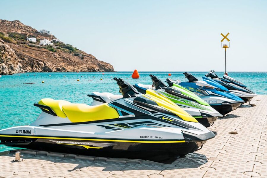 Mykonos: Super Paradise Beach Jet Ski, Canoe, & SUP Rental - Sea canoeing at a gentler pace