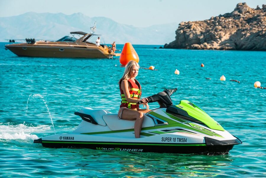 Mykonos: Super Paradise Beach Jet Ski, Canoe, & SUP Rental - Who will enjoy this most