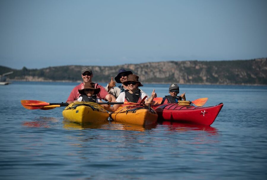 Navarino Bay: Sea Kayaking with Lunch - Paddling toward Sphacteria Island