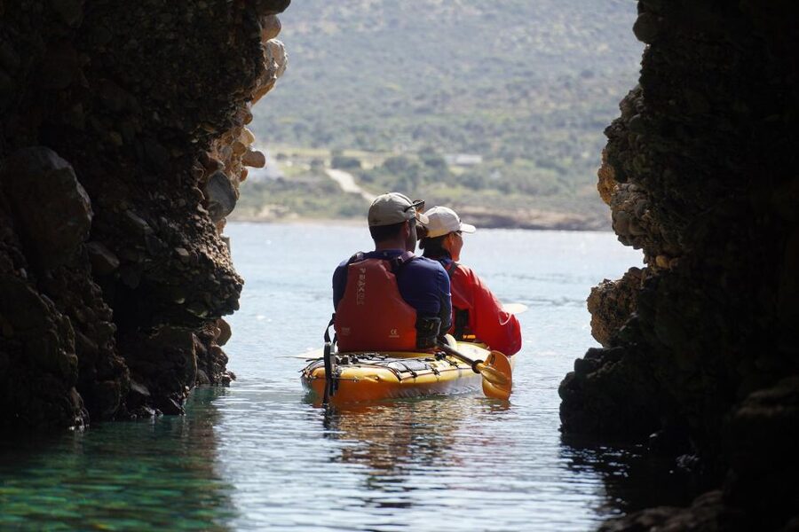 Naxos: Moutsouna Caves Sea Kayak Tour, Snorkeling & Picnic - Quiet beaches for snorkeling and swimming