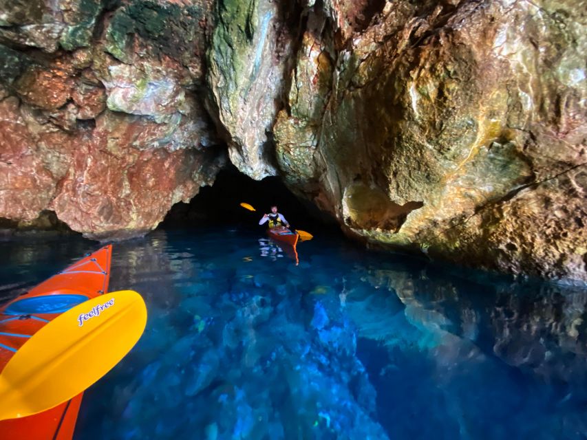 Naxos: Rhina Cave and Coastline Sea Kayaking Tour - Weather Can Change the Route