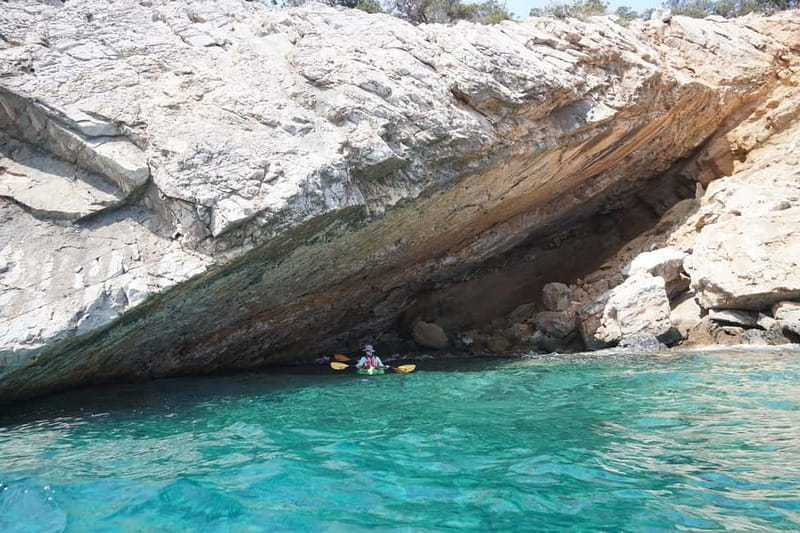 Naxos: Rina Cave Sea Kayak Tour with Snorkeling and Picnic - Guides Who Look After the Group