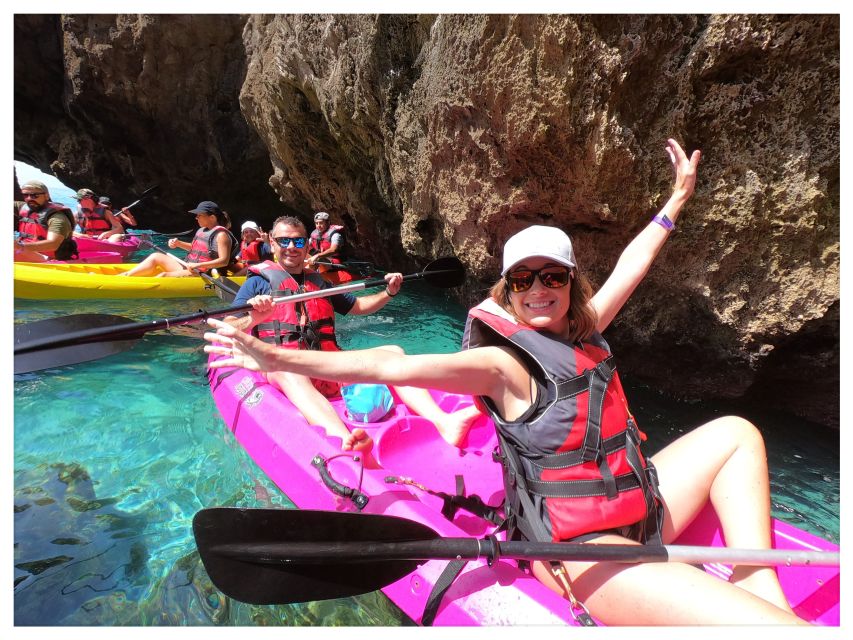 Nerja: Cliffs of Maro-Cerro Gordo Guided Kayak Tour - Paddling Out From Maro Beach