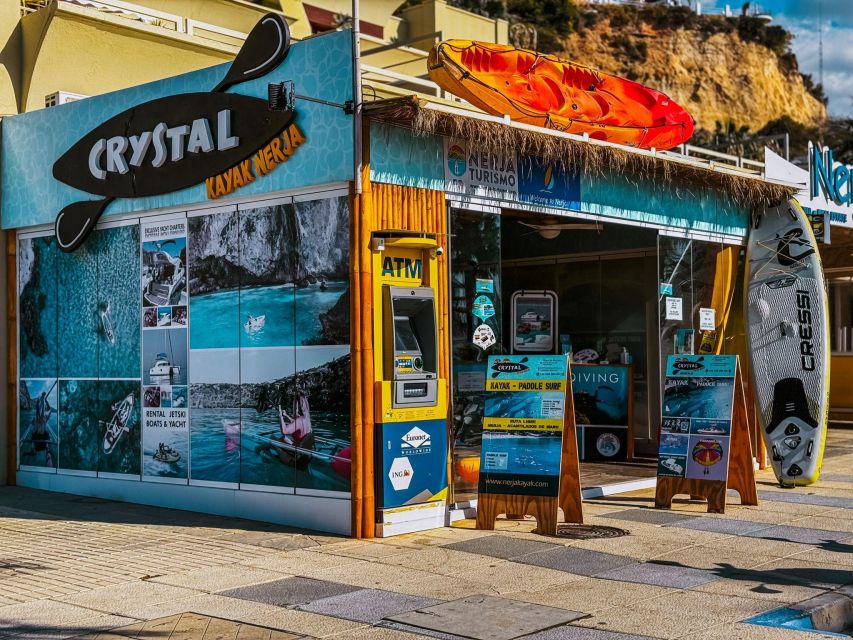 Nerja: Free Kayak Route along the cliffs of Nerja and Maro - The 75-meter carry to the sea