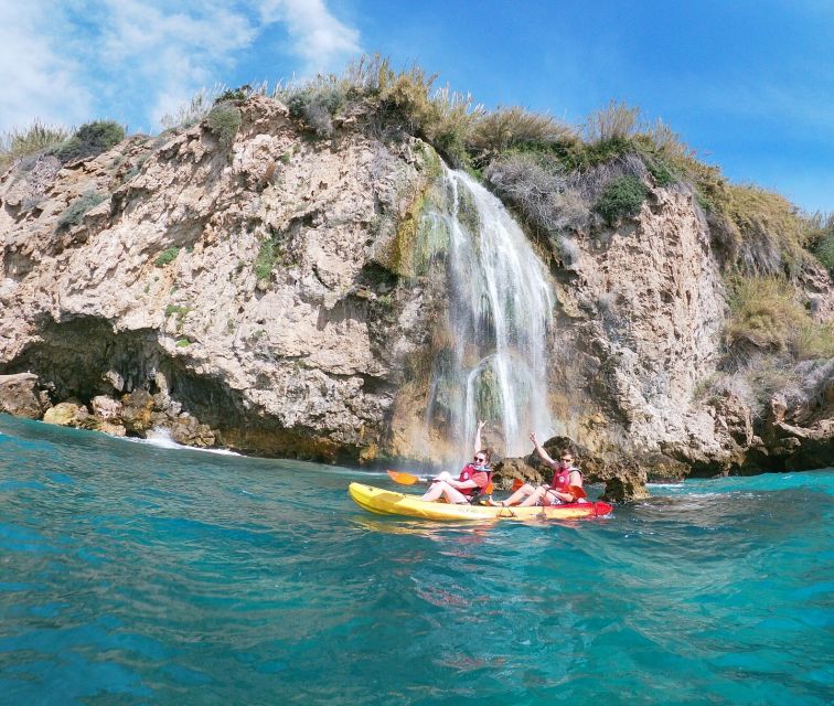 Nerja: Guided Kayak Tour Nerja Cliffs and Maro Waterfall - Starting at Burriana Beach