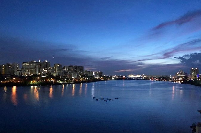 Night Kayak - Condado City Lights Tour - Wildlife watching in a city lagoon