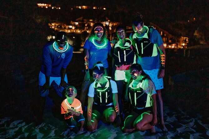 Night Kayak Tour St. John - Westin Resort - Following tarpon through the dark cove