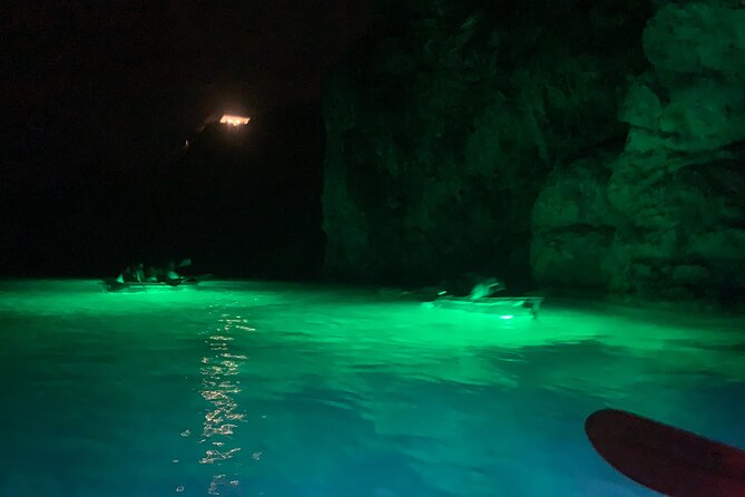 Night Kayaking with Liquid Glow - Paddling into the dark water
