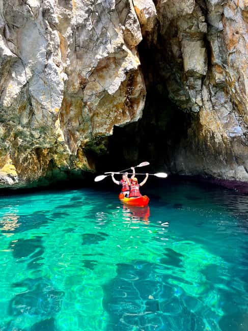 NON-GUIDED KAYAK RENTAL in Jávea/Xabia - Cala Tango and the choice to jump or snorkel