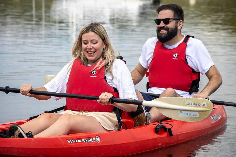 Norwich: Kayak down the Norfolk Broads - Setting off on the River Wensum
