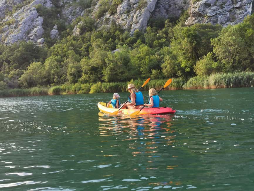 Omiš/Split: 4h Kayaking in Cetina Protected Nature Park Area - Choosing a kayak for one, two, or three