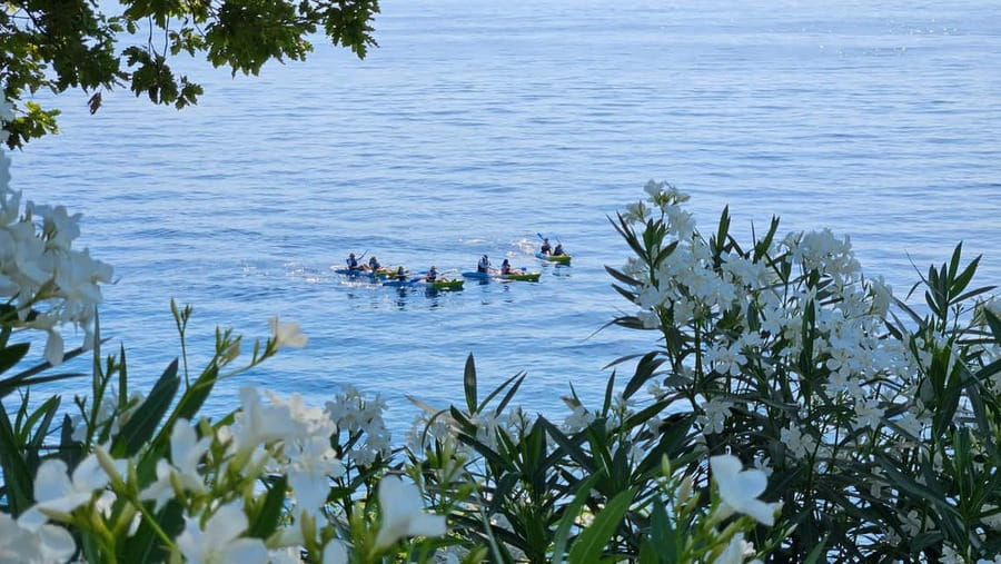 Opatija: Cliffs and caves kayak adventure - The return paddle and Opatija stories