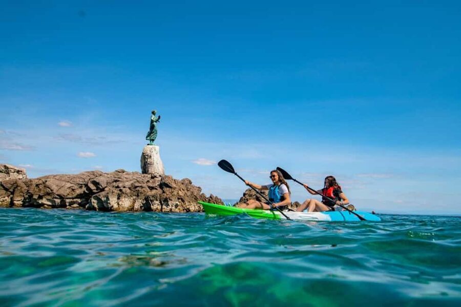 Opatija: Explore kayak adventure - Coves, beaches, swimming, and snorkeling