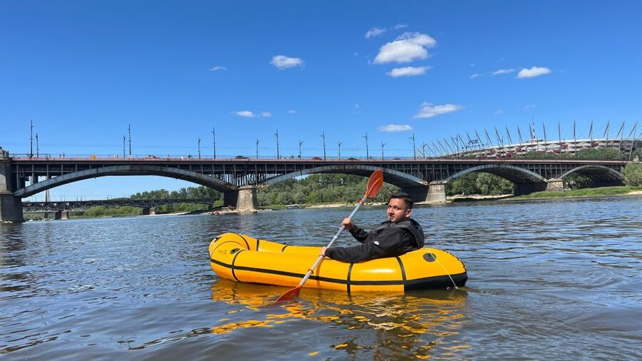 Packrafting kayaking guided tour Vistula river Warsaw Poland - City Stories, Local Details, and Photos