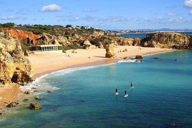 Paddle & Explore: Albufeira SUP Tour - São Rafael’s rocky shoreline sets the scene