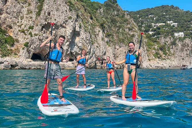 Paddleboard in Capri between caves and beaches. Photos included! - Learning the basics before the coast opens up