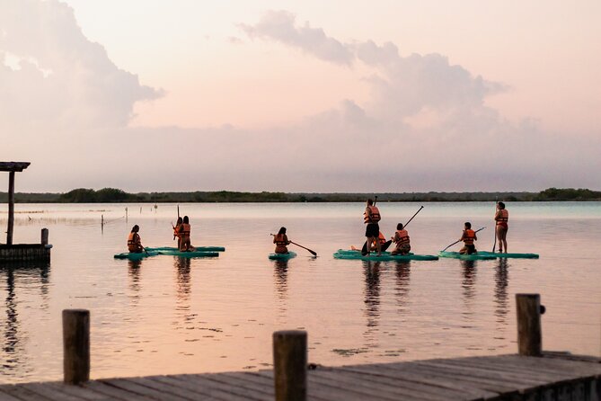 Paddleboarding and/or kayaking tour at sunrise in the lagoon of Bacalar - Starting at 5:30 am in Bacalar