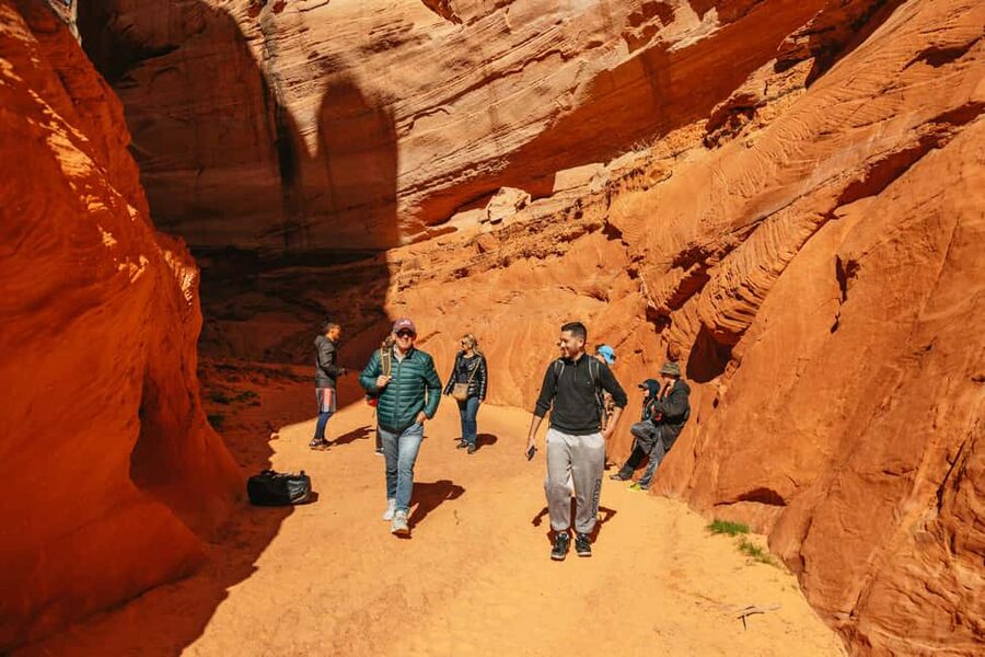 Page/Lake Powell: Guided Kayak & Water Antelope Canyon Tour - Entering Water Antelope Canyon