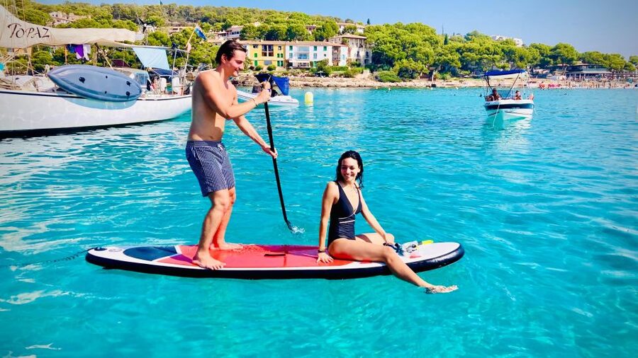 Palma de Mallorca: Private Boat Tour with Snorkel and Paddle - Cala Vinyes and Cala Bella Dona