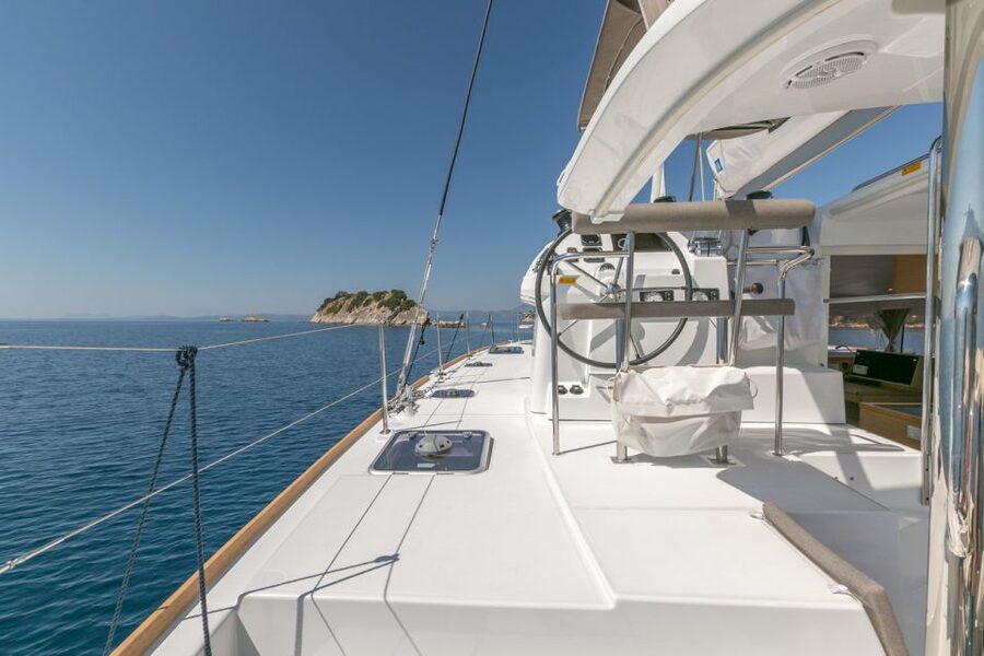 Paros: Private Catamaran Cruise with Lunch, Drinks & SUP - Swimming stops that break up the sailing