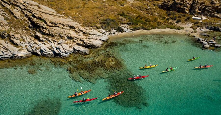 Paros: Sea Kayak Trip with Snorkeling and Snack or Picnic - Two Breaks for Swimming, Snorkeling, and Walking