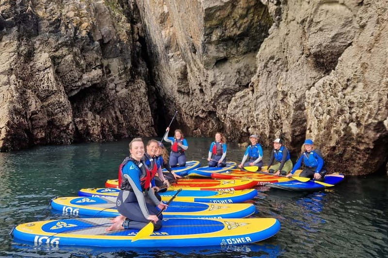 Pembrokeshire: Paddle Boarding At Tenby North Beach - Paddling past Tenby’s harbour and town houses