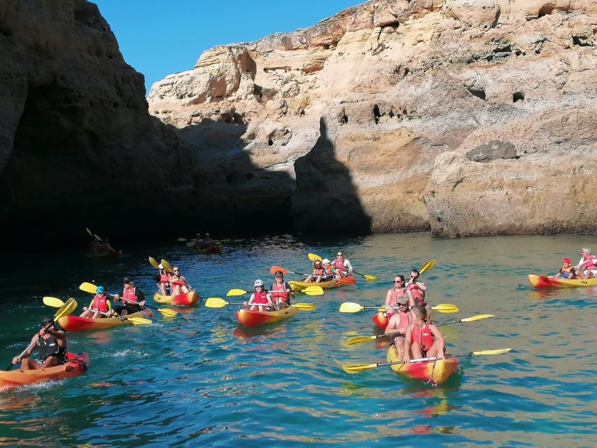 Portimão: Kayak Tour of Benagil Caves - Paddling through the smaller caves