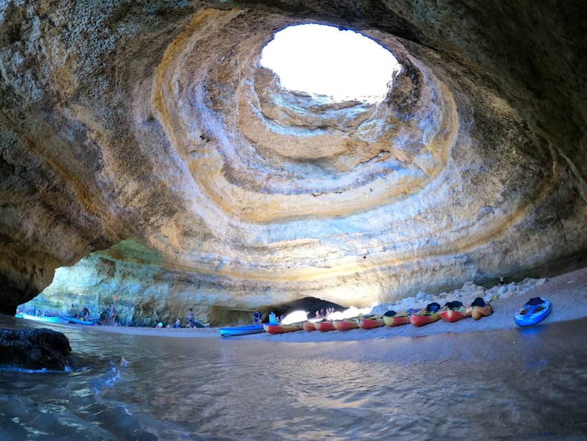 Portimão: Kayak Tour of Benagil Caves - The swim stop near Praia da Marinha