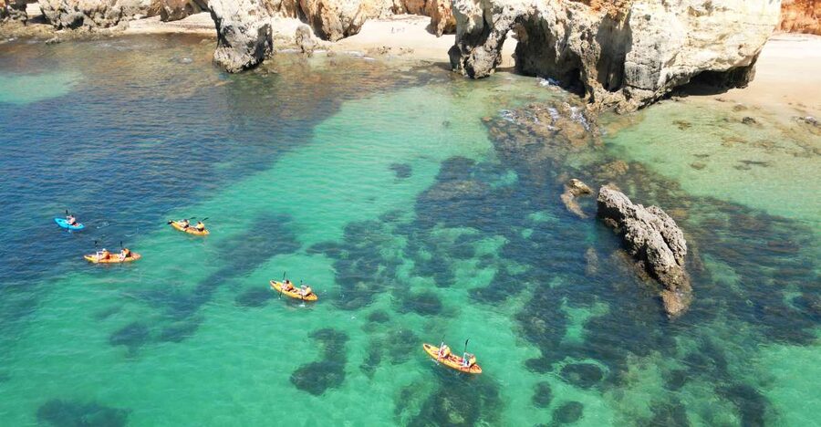 Portimão: Small Group Kayak Cave and Cliff Tour - Starting at Praia do Vau
