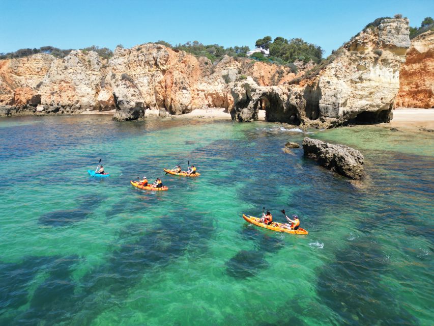 Portimão: Small Group Kayak Cave and Cliff Tour - The cave and quieter coves near Alvor