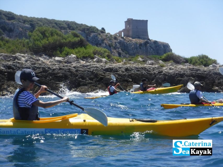 Porto Selvaggio kayak tour + cliff diving + cold springs - Starting at Santa Caterina harbor