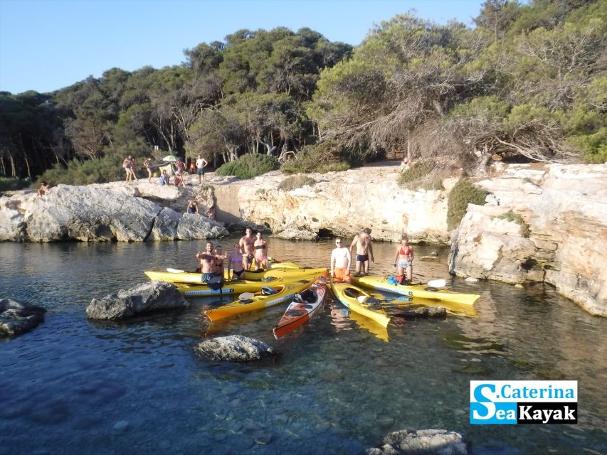Porto Selvaggio kayak tour + cliff diving + cold springs - Entering the Green Cave, if the sea allows