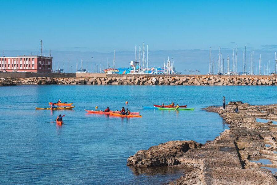 Porto Torres: Guided Kayaking Excursion - The beach stop at Scoglioricco or Balai