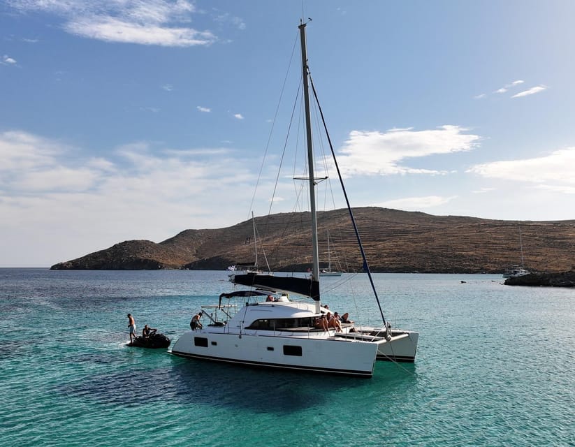 Private Catamaran Cruise Mykonos Delos with Meals & SUP - Key Points at a Glance