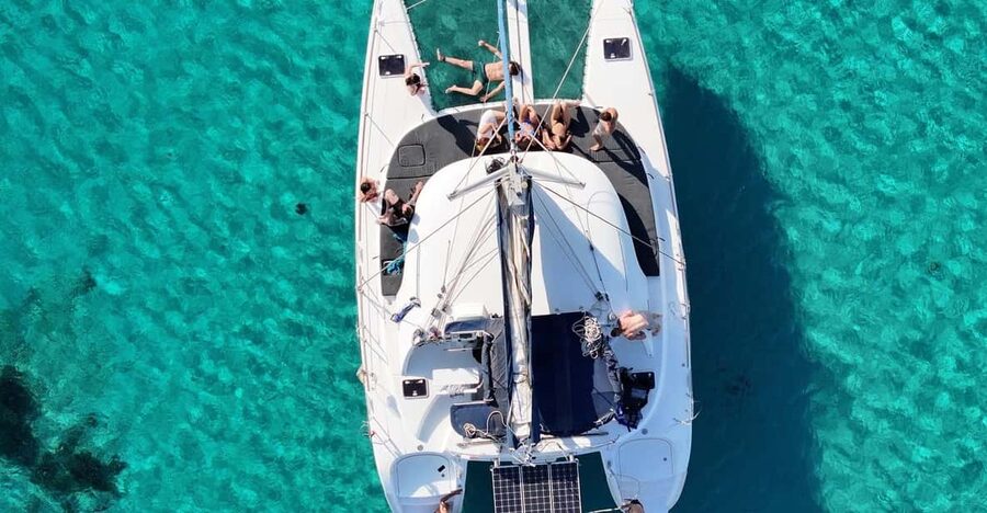 Private Catamaran Cruise Mykonos Delos with Meals & SUP - Passing Delos Without Going Ashore