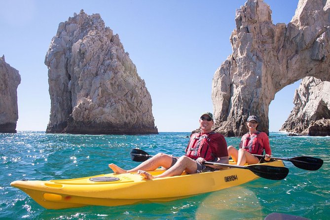 Private Los Cabos Arch and Playa del Amor Tour by Glass Bottom Kayak - Pelican Rock and the first snorkeling stop