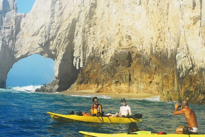 Private Los Cabos Arch & Playa del Amor tour by Glass bottom kayak - Stop three: seeing Playa del Amor from the water
