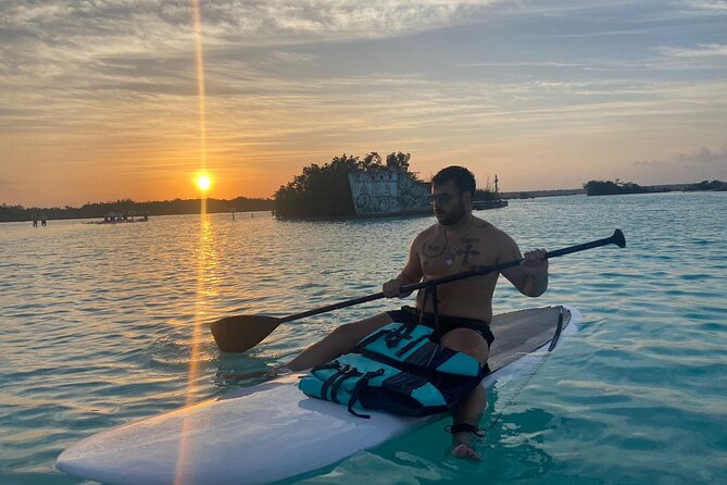 Private Paddleboard Experience in Bacalar - Black Cenote and the changing character of the lagoon