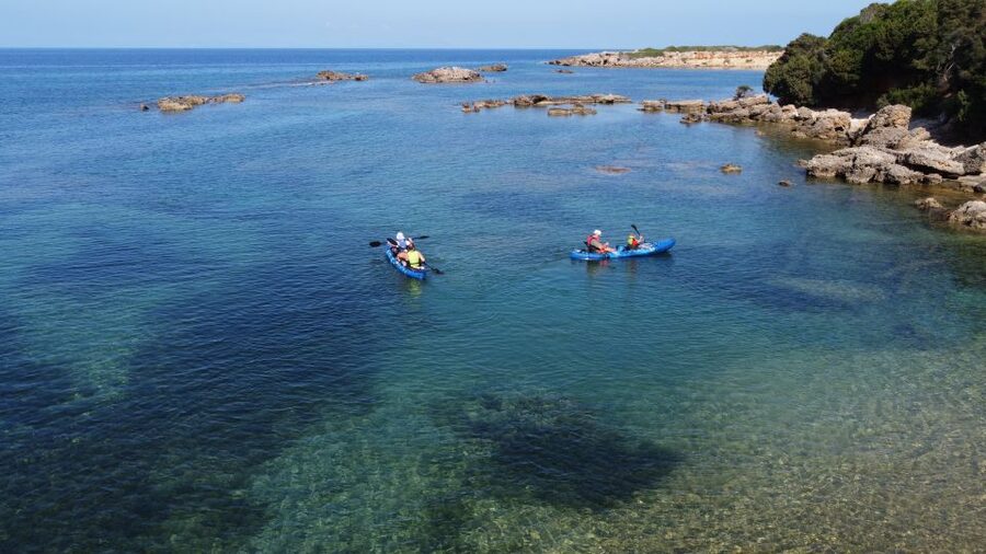 Private Sea Kayak over sunk city of ancient Feia - What the guides add to the day