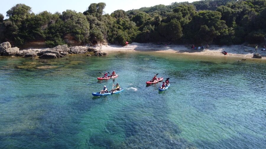 Private Sea Kayak over sunk city of ancient Feia - Snorkeling above ancient ruins