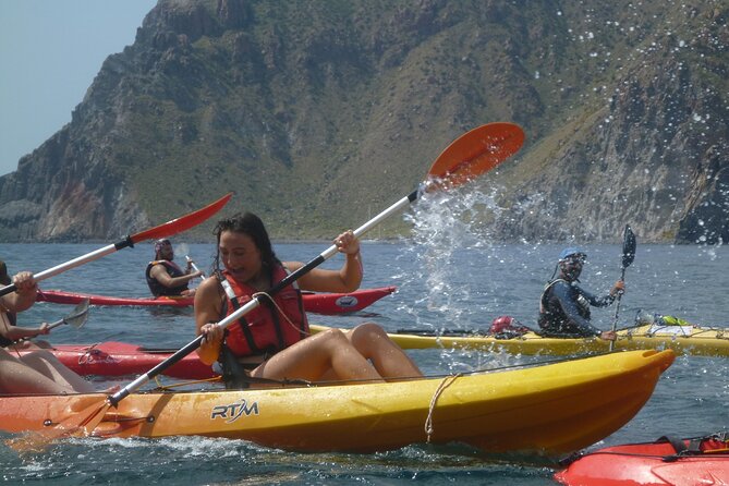 Private Tour explore Vulcano Island by Kayak & Coasteering - Swimming and snorkeling in clear water