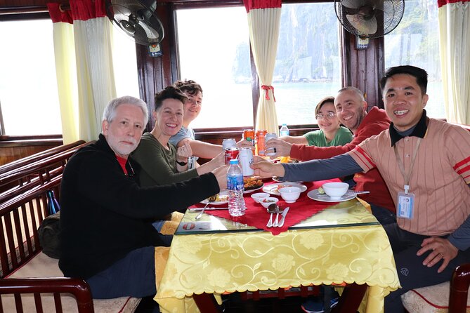 PRIVATE TOUR HALONG BAY ONE DAY with Cave, Kayaking, Bamboo Boat - Seafood lunch aboard the boat