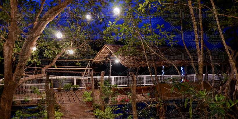 Puerto Princesa: Firefly Watching Paddle Boat Tour & Dinner - The motorized boat from Baywalk to the river
