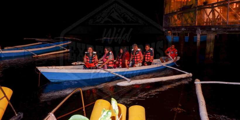 Puerto Princesa: Firefly Watching Paddle Boat Tour & Dinner - Paddle boating through the dark river
