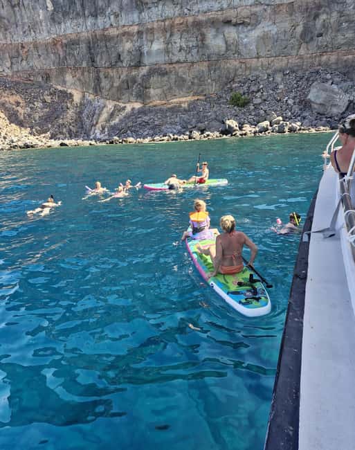 Puerto Rico, Gran Canaria: boat trip, drinks, food, paddle surfing, snorkeling - Optional jet skis and inflatable rides