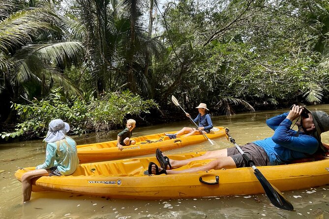 Puerto Viejo Sloth Jungle and River Kayaking Tour - Kayaking the river toward the sea