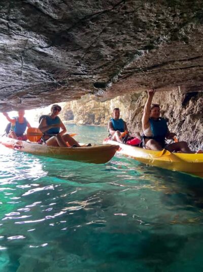 3-hrs Kayak, Cliffs & Snorkeling Small Group Adventure
